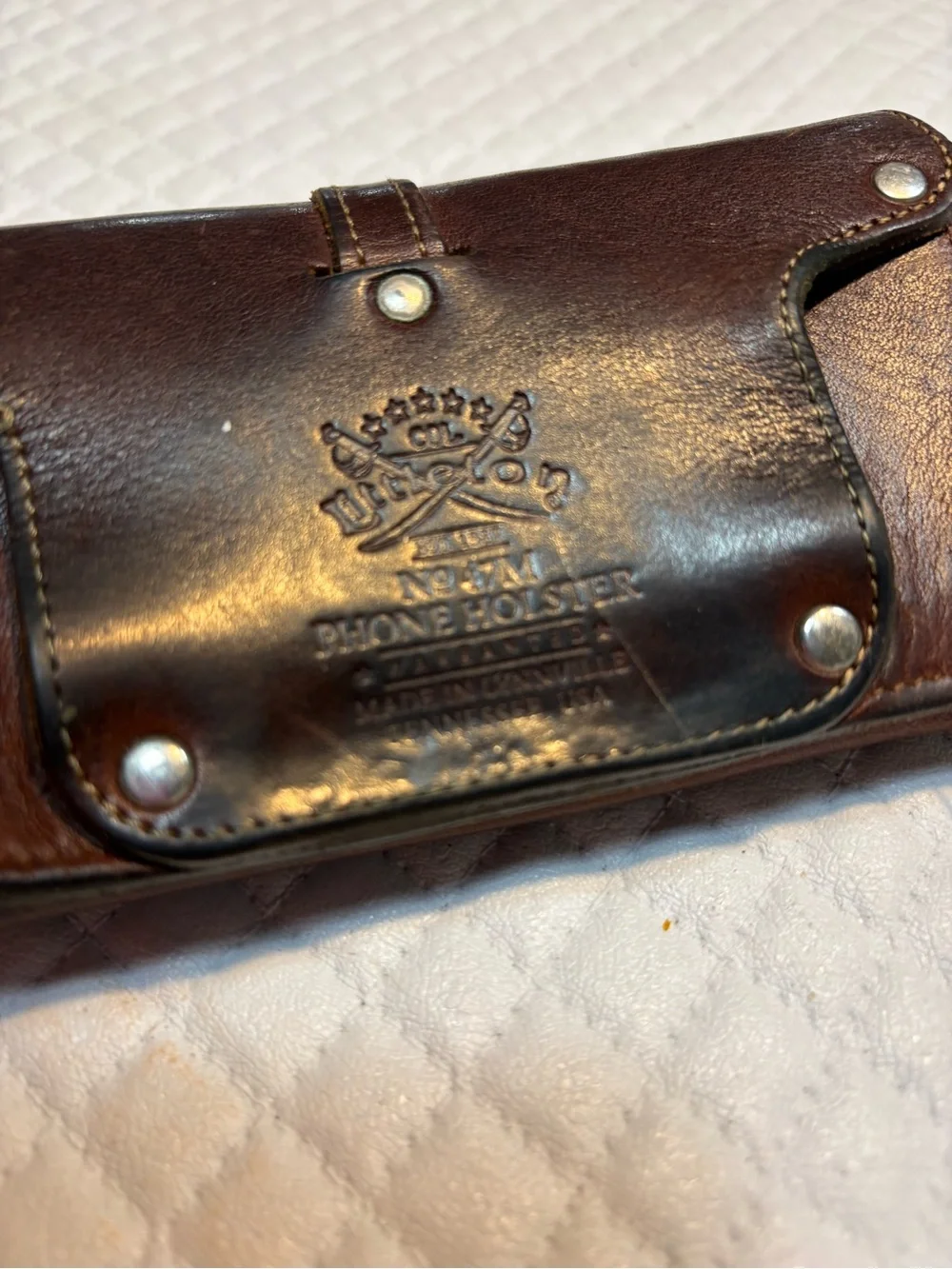 Col. Littleton leather phone holster No. 47 model